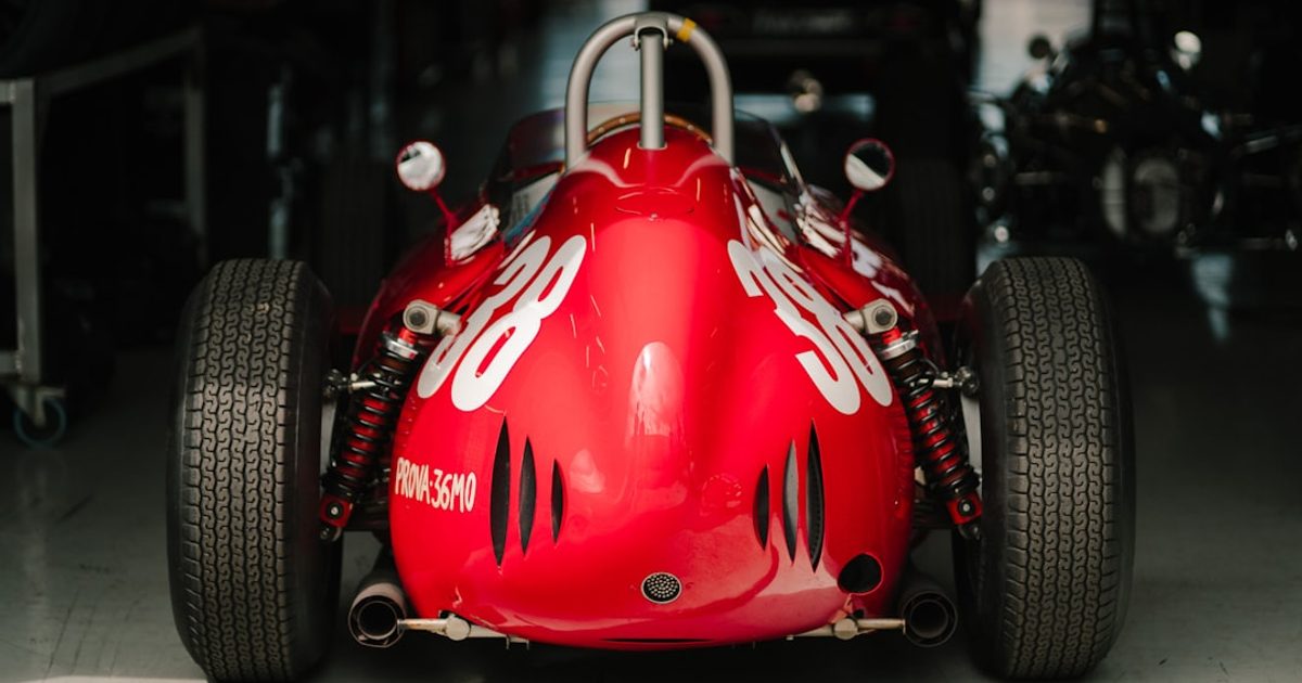 Formula 1 new regulations race car on a modern circuit